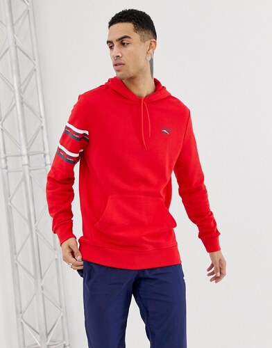 sudadera reebok classic hombre rojas