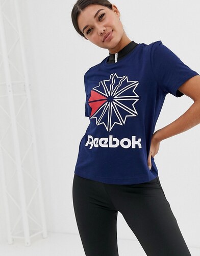 camiseta reebok classic azul