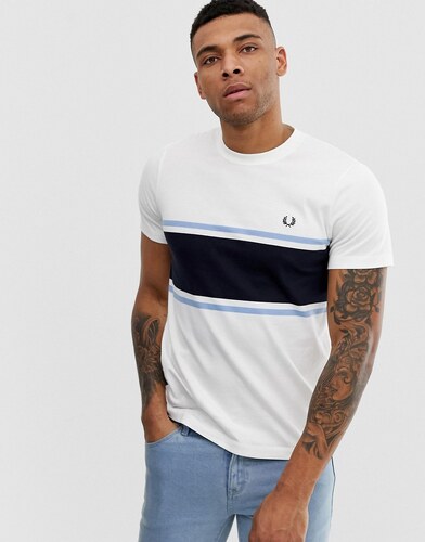 camiseta fred perry blanca