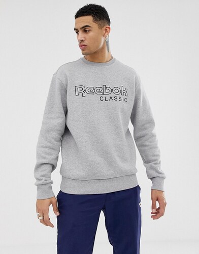 sudadera reebok gris