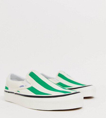 vans slip on mujer verdes