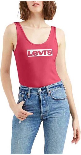 Body Levis Graphic BoxTab Lychee Rojo Mujer - XS GLAMI.es