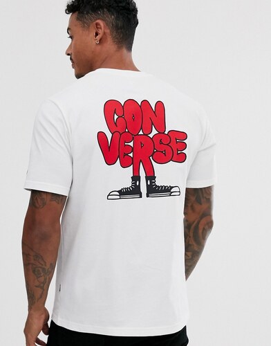 camiseta converse blanca
