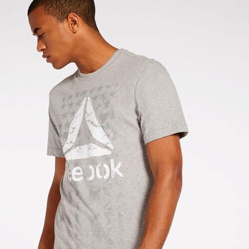 Camiseta Reebok - Gris - Camiseta Hombre - Glami.es