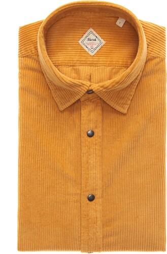 camisa ocre hombre