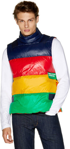 United Colors of Benetton Benetton, Chaleco De Rayas size XL, Multicolor, Hombre -