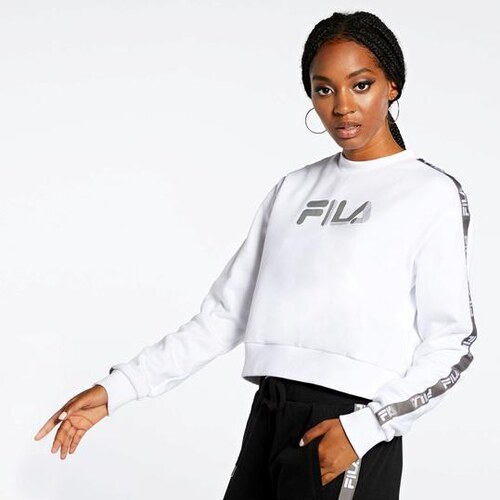 sudadera fila mujer blanca