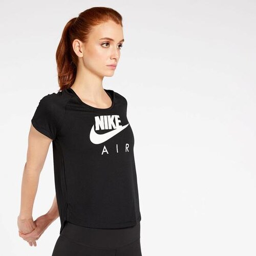 Camiseta Nike Negra De Correr Mujer -