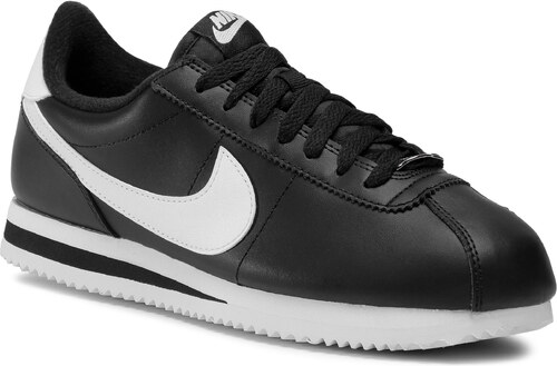 Pigmento enlace Desigualdad Zapatos NIKE - Cortez Basic Leather 819719 012 Black/White/Metallic Silver  - GLAMI.es