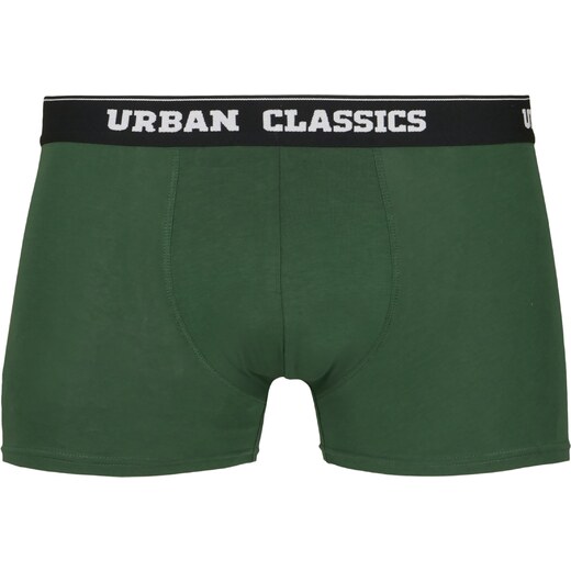 Urban Classics Calzoncillo boxer verde oscuro gris moteado