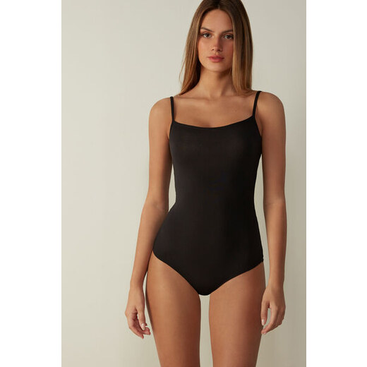 Body negro de tirantes hot sale