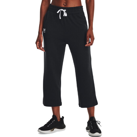 Pantalón Under Armour UA Rival Terry Flare Crop 1377000-001 Talla L 