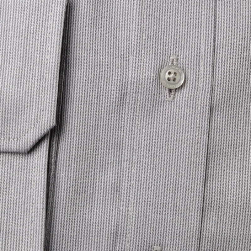 Willsoor Los hombres clásicos camisa Londres (altura 188-194) 8601 en gris colorear con ajustando 2W Más