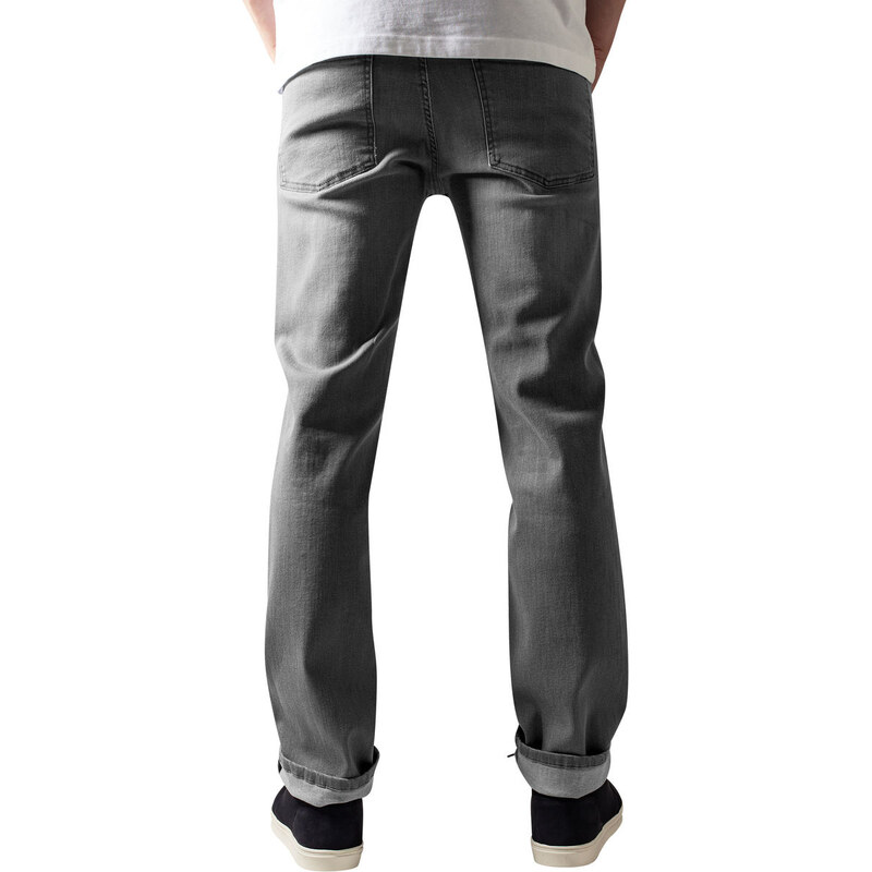 Pantalones de hombre URBAN CLASSICS - Dril de algodón elástico - TB1437_grey