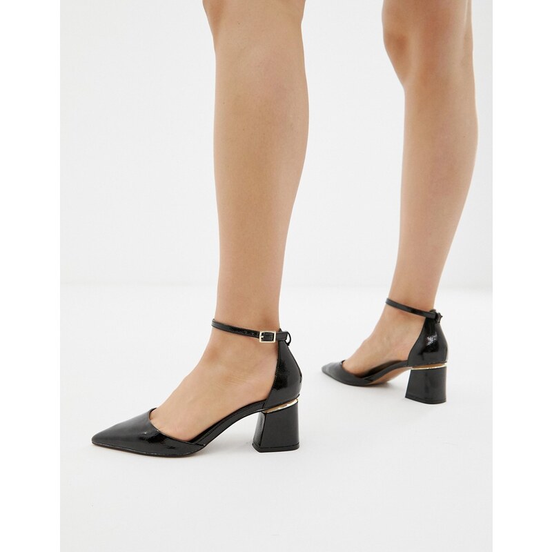 Asos design stardust pointed mid heels deals