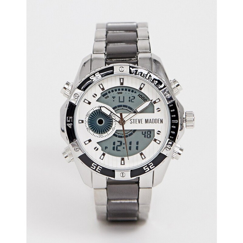 Reloj digital de hombre con esfera negra de Steve Madden GLAMI.es