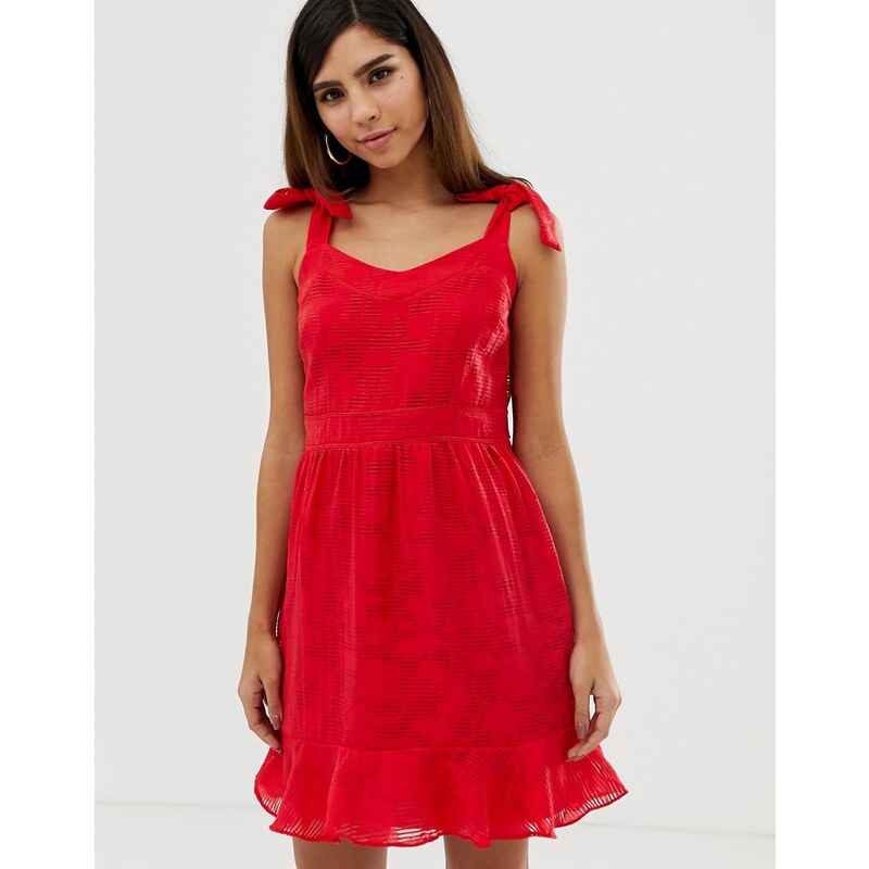 Vestido rojo outlet naf naf