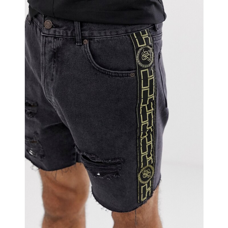 Shorts discount vaqueros negros