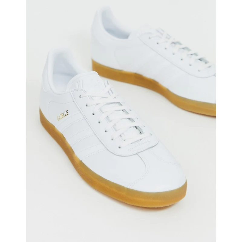 Terminal haz Indefinido Zapatillas de cuero blanco con suela de goma gazelle de adidas Originals -  GLAMI.es