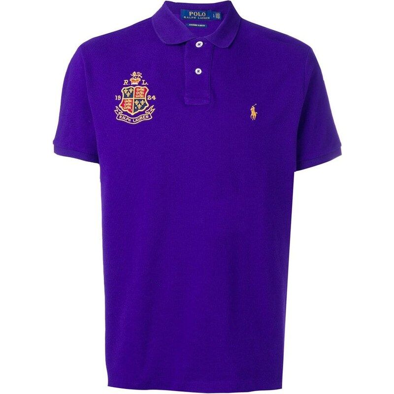 Polo Ralph Lauren polo con insignia del logo Morado GLAMI.es