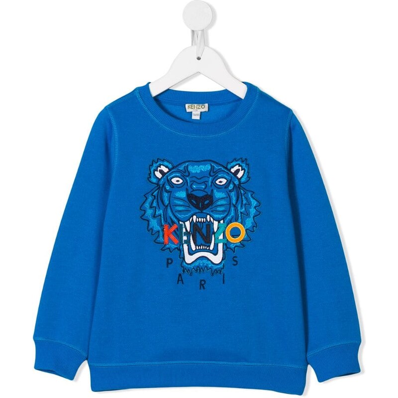 Kenzo Kids sudadera con parche de tigre Azul GLAMI.es