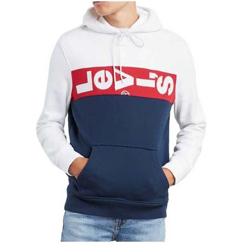 Sudadera levis roja azul y blanca on sale