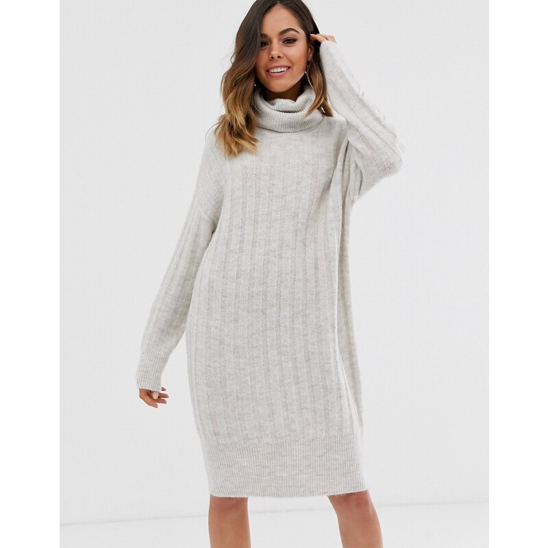 Jersey vestido online gris