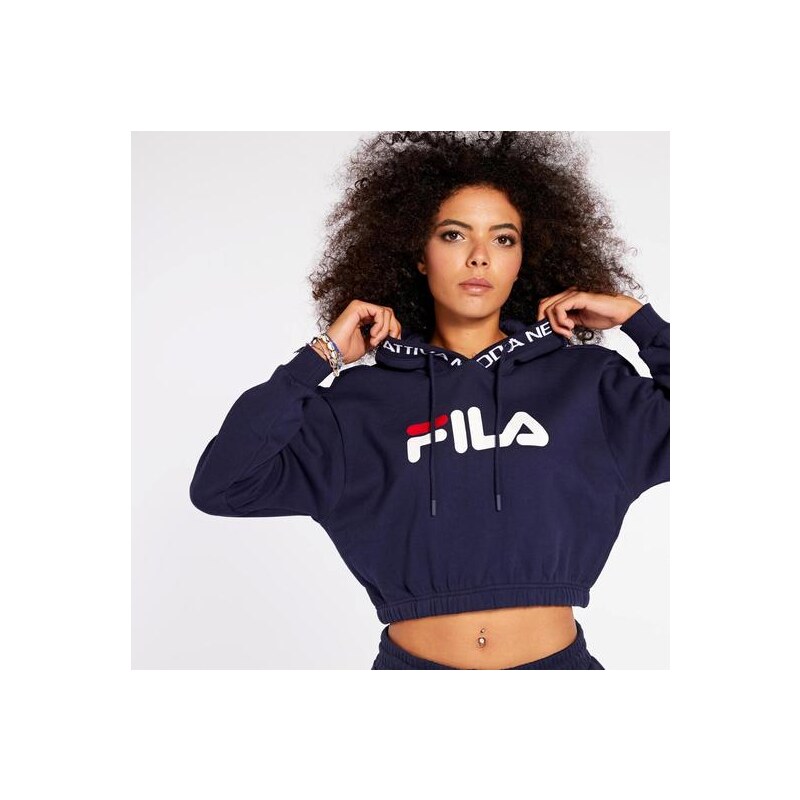 Sudadera crop cheap top fila