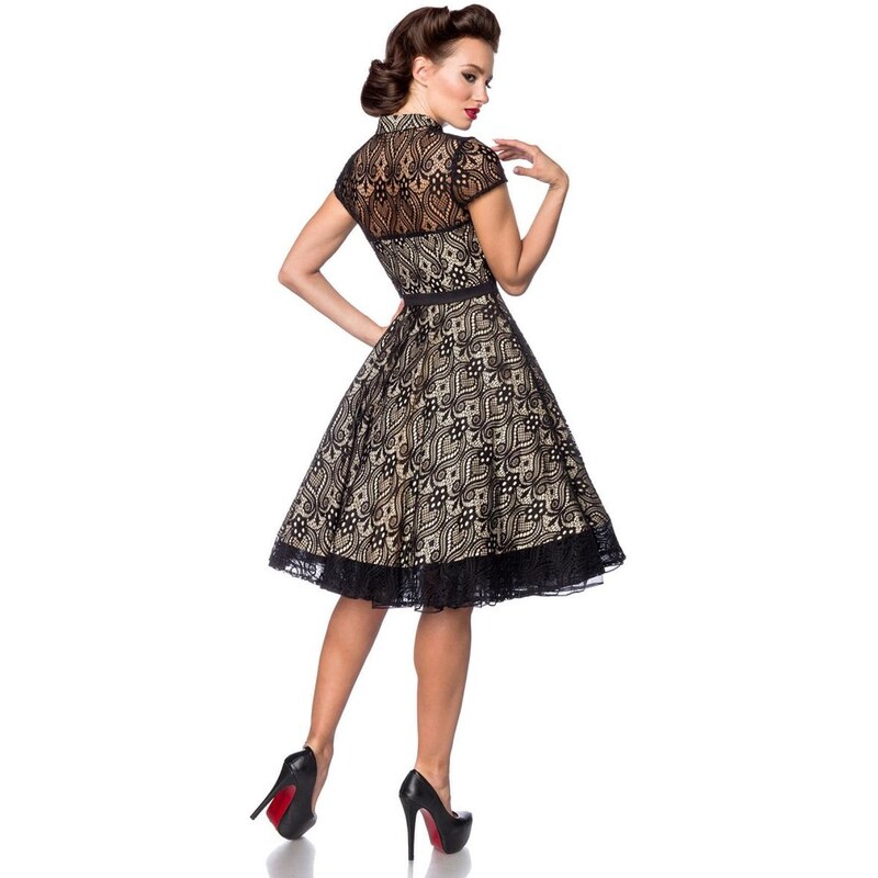 Glara Luxury lace vintage dress
