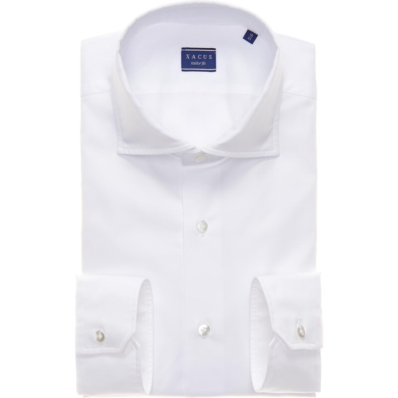 Camisa Cuello frances Blanco Pin point Xacus de algodon 44 XL Hombre GLAMI.es