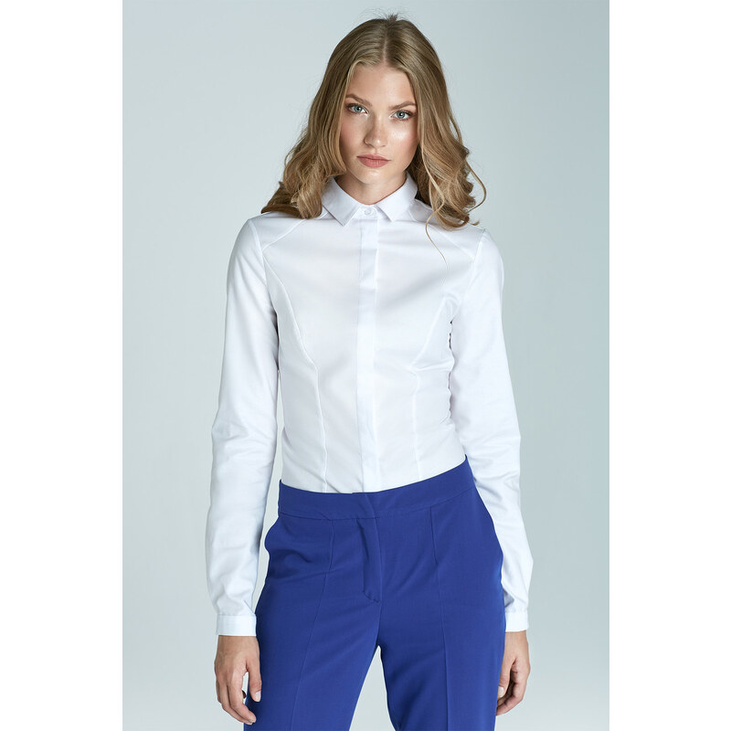 Glara Women's shirt blouse with collar