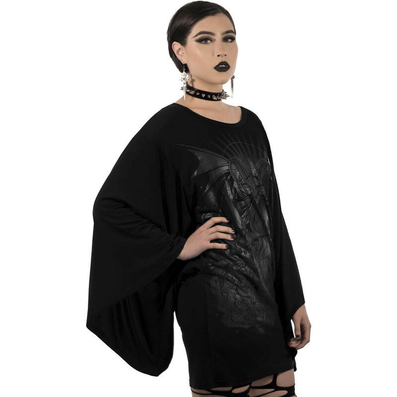 Camiseta (túnica) KILLSTAR para mujer - Satan Is A Woman Túnica Kimono - KSRA002247