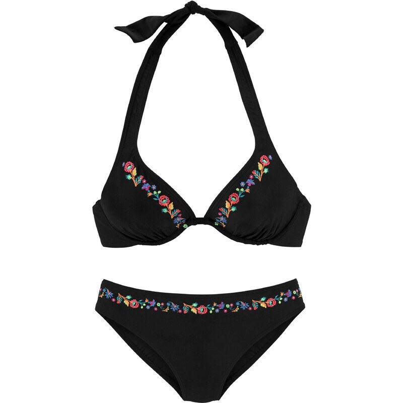 BUFFALO Bikini 'Flori' mezcla de colores / negro