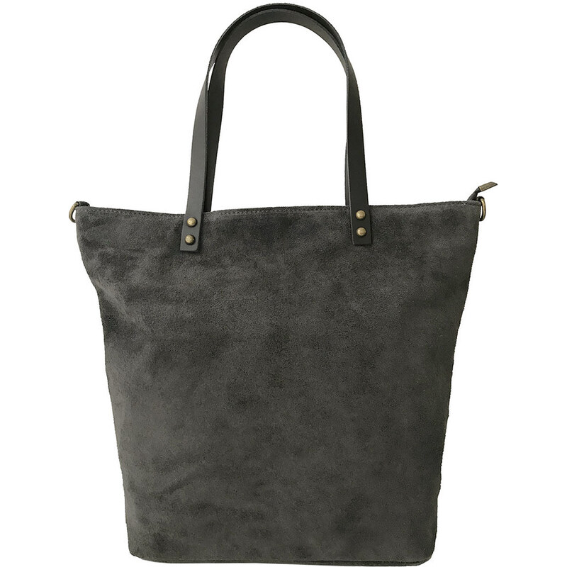 Glara Genuine leather suede handbag