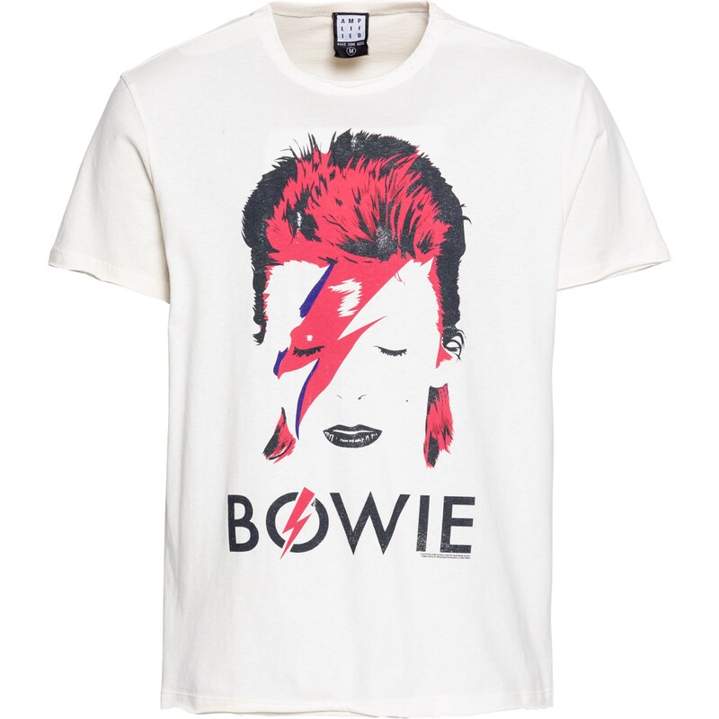 AMPLIFIED Camiseta DAVID BOWIE blanco natural negro azul pitaya GLAMI.es