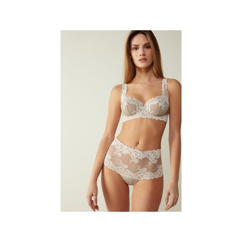 Intimissimi Sujetador Balconette Daniela Pretty Flowers Mujer Natural  Tamaño 2C 