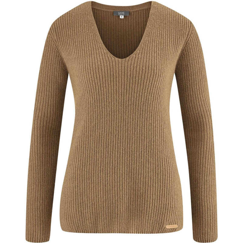 Glara Women's organic cotton sweater with wool