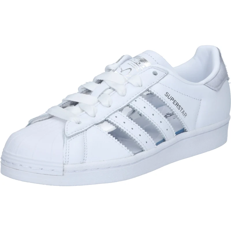 Adidas superstar con las rayas plateadas on sale