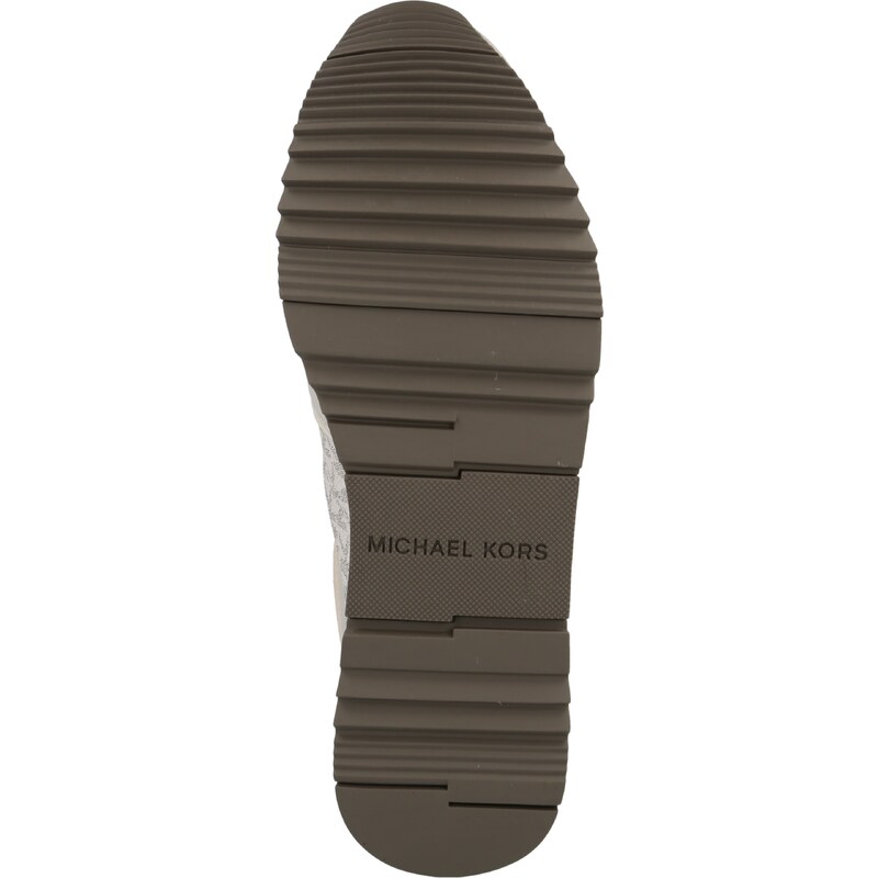 MICHAEL Michael Kors Zapatillas deportivas bajas 'Allie' beige claro / gris / plata / offwhite