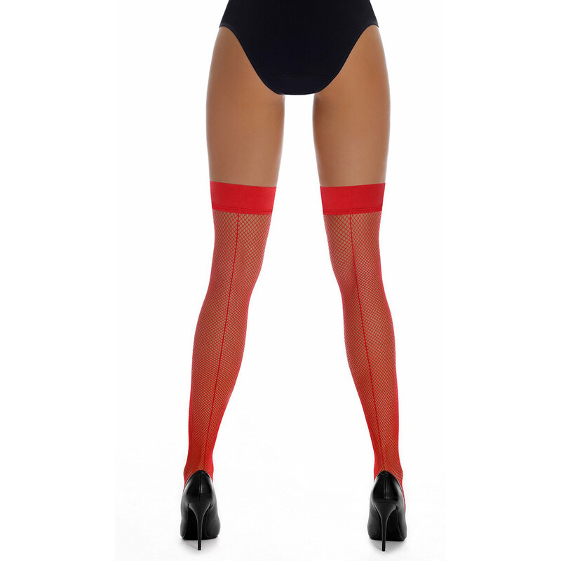 Glara Mesh self-holding stockings 20 DEN
