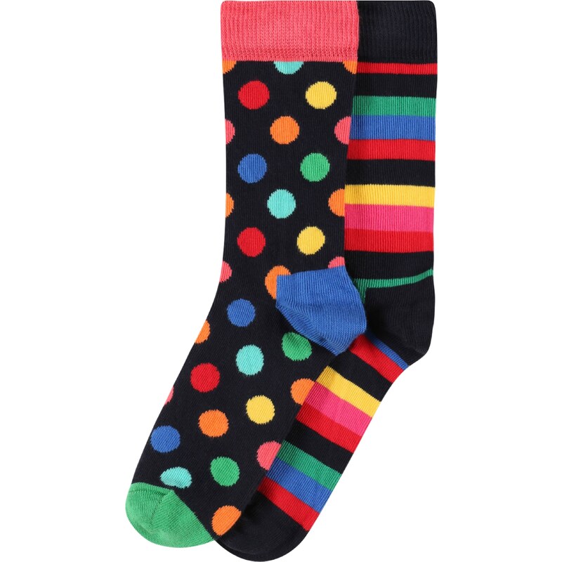 Happy Socks Calcetines azul real / amarillo / verde / rosa / negro