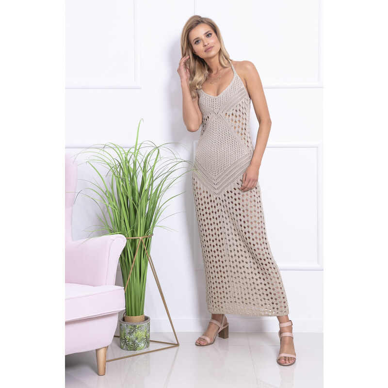 Glara Crochet summer maxi dress
