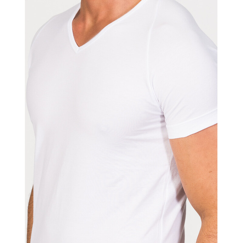 Zd - Zero Defects Camiseta interior Camiseta de manga corta y cuello pico algodón Egipcio