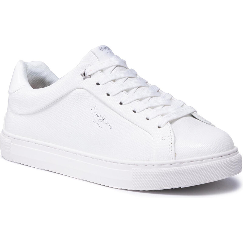 PEPE JEANS ADAMS SNAKY, Zapatillas deportivas blancas para mujer