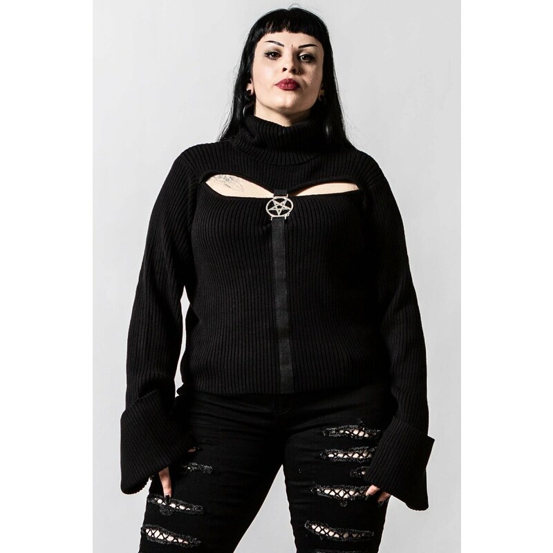 Suéter de mujer KILLSTAR - Touched by Darkness - Negro - KSRA004127