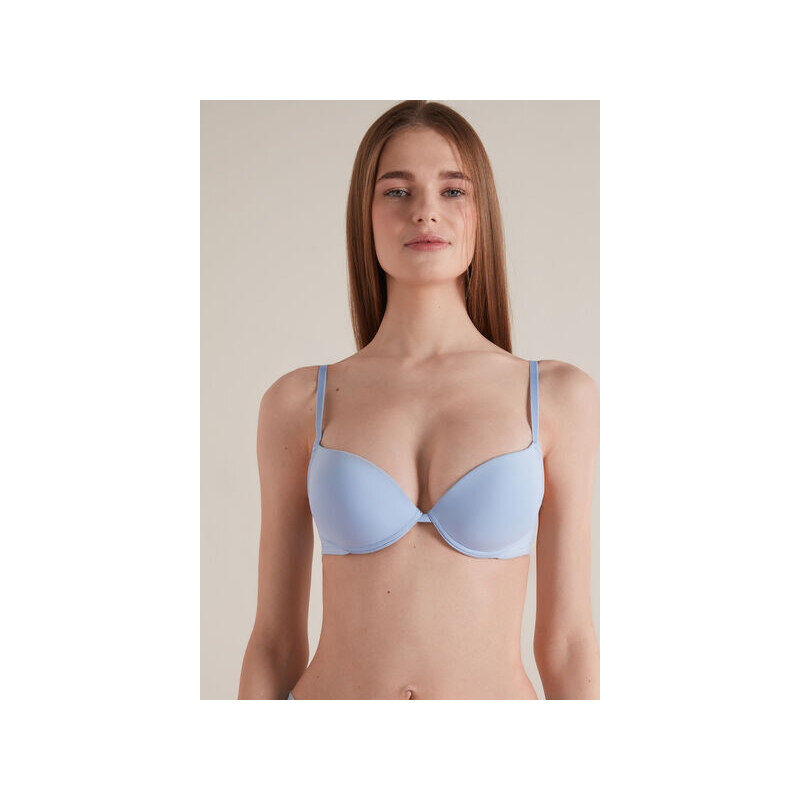 Tezenis Sujetador super push up de microfibra Los Angeles Mujer Azul Claro Tamano 3B GLAMI.es