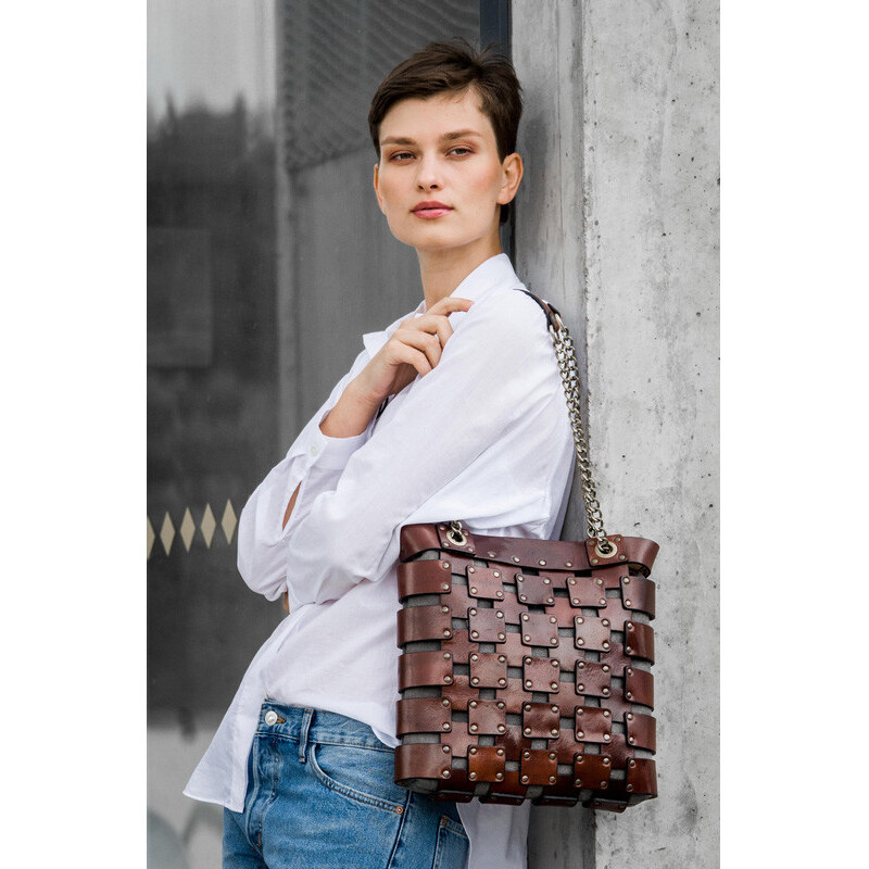 Glara Leather Handbag Premium Paris Night