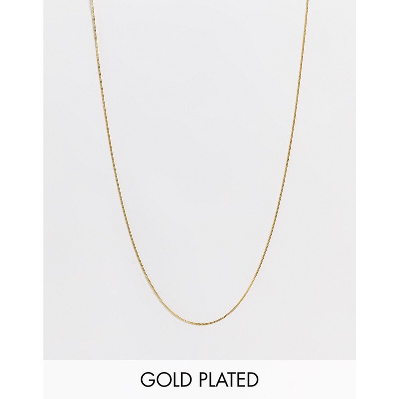 Bloom and Bay Collar estilo cadena de 42 cm chapado en oro de Bloom & Bay-Dorado