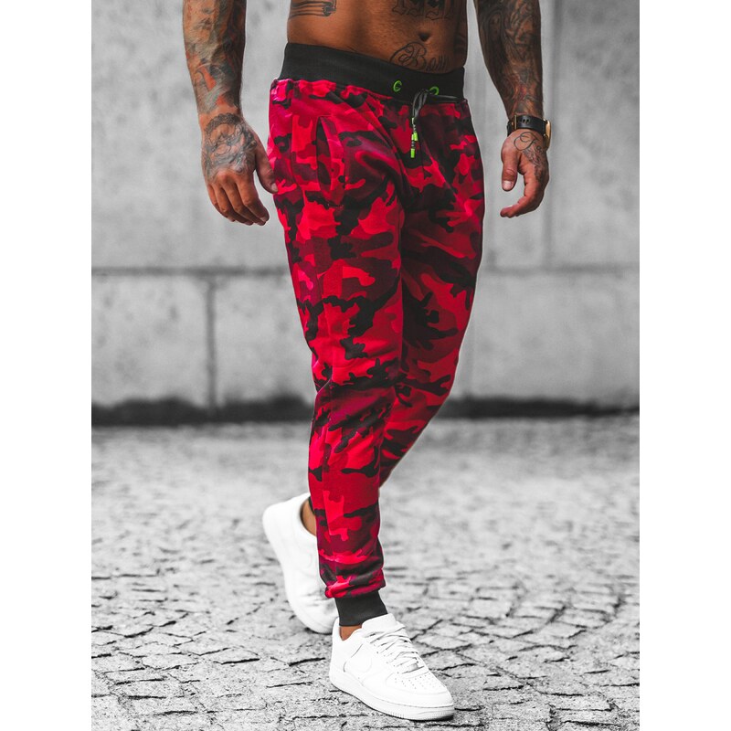 Pantalón de chándal de hombre rojo OZONEE JS/KZ15Z