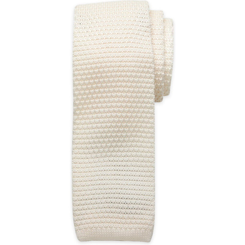 Corbata de punto Willsoor para hombres 2409 en color beige